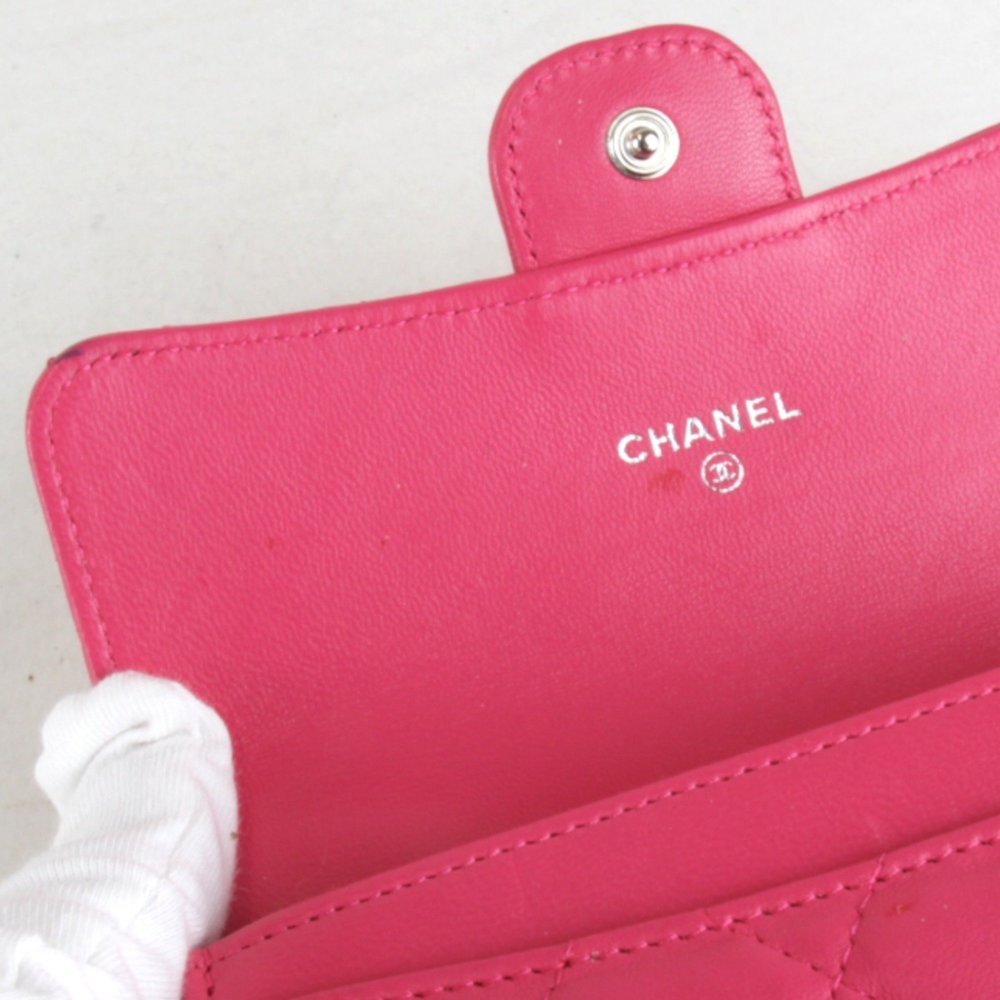 CHANEL Authentic Pink Leather Wallet - Picture 14 of 16